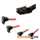 Mini SAS SFF-8087 一分4線 加一個(gè)4針LED線 SATA接頭為90度的TEL:13910098771