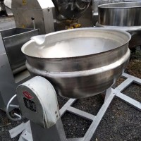出售二手100L-800L全不銹鋼帶保溫層夾層鍋