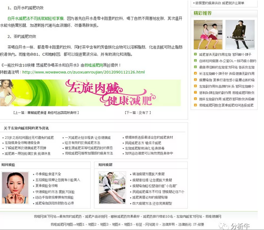 減肥網(wǎng)站模板