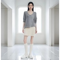 溫碧霞自創(chuàng)IRENENA服裝法式編織小香風半身裙