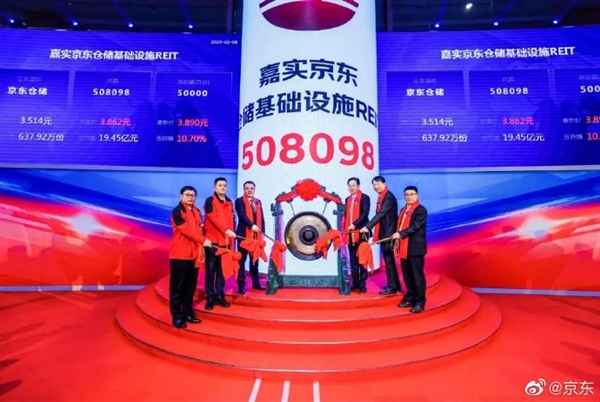 民企第一只 京東倉(cāng)儲(chǔ)REIT上市：認(rèn)購(gòu)額超718億元遭瘋搶