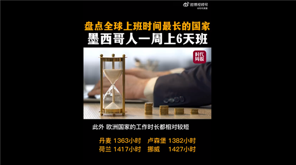 全球上班時(shí)間最長(zhǎng)國(guó)家一覽：歐洲最幸福 美國(guó)比日本還苦